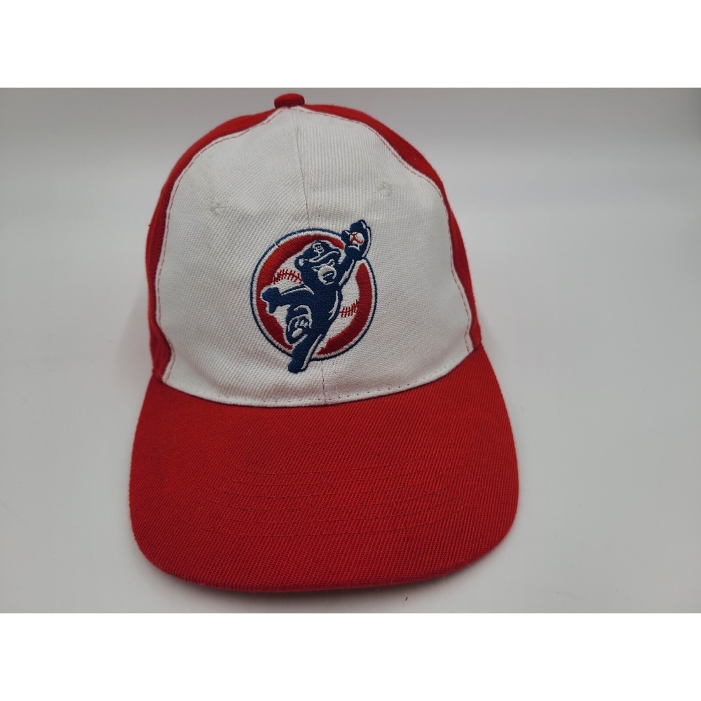 South Bend Cubs Express Adjustable Hat Cap SGA Men Women MiLB Baseball White Red